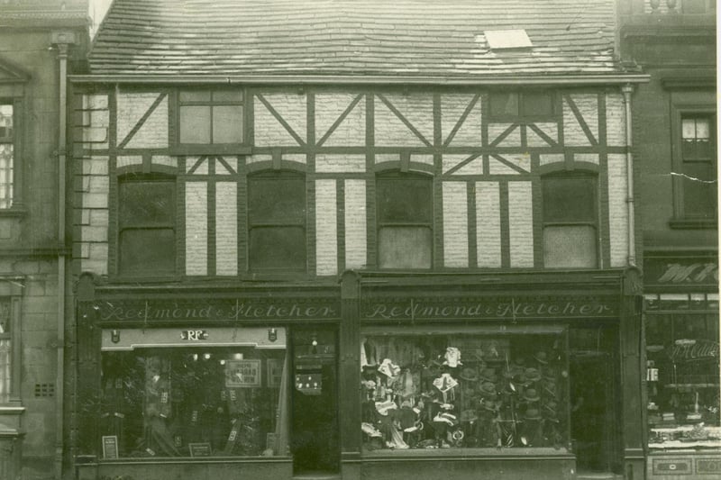 Redmond & Fletcher's Shop in St James's Street, Burnley in 1934. Credit: Lancashire County Council.