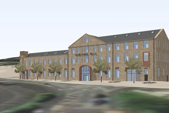 Architect's impression of how the refurbished Newtown Mill, Burnley, will look from the front