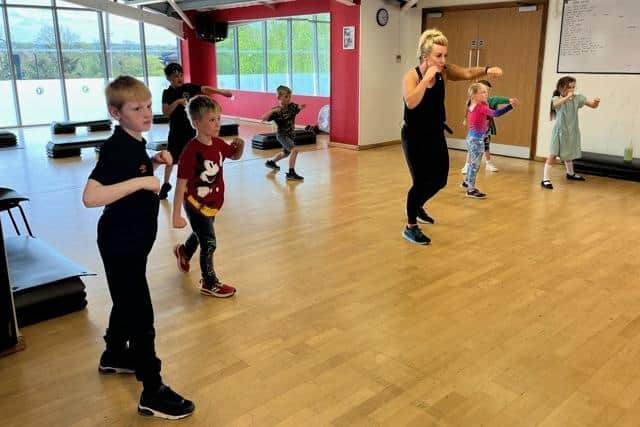 Children get up and active during the Holiday Activities and Food (HAF) programme at Roefield Leisure Centre in Clitheroe