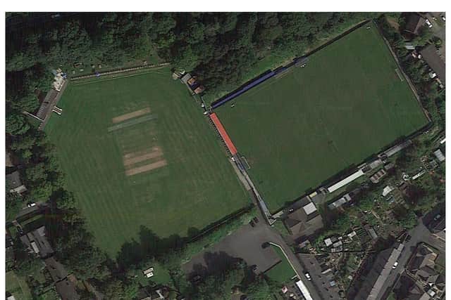 An aerial view of the Arbories Memorial sports ground where many local fixtures are played