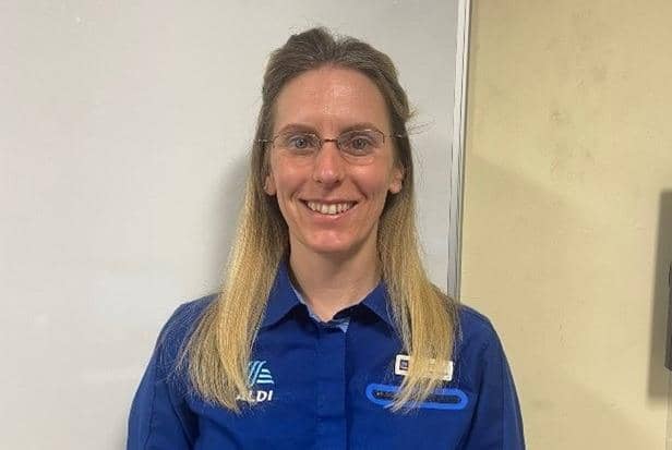 Dee Wild-Andrews has completed 20 years service for Aldi at the Colne and Clitheroe stores