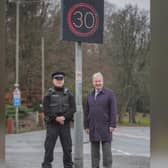 Kevin Day, police sergeant for the Rural Task Force, with Coun. Stuart Hirst, chairman of Ribble Valley Borough Council’s health and housing committee.