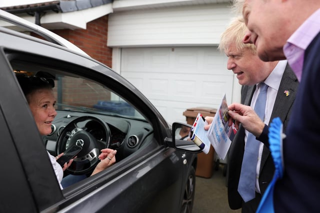 The PM was supporting candidate Craig Southern in Leyland. Picture by Andrew Parsons CCHQ/Parsons Media