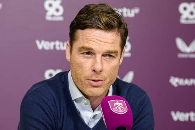 Scott Parker spoke to the media ahead of Saturday's game against Brighton at Turf Moor. Photo: Kelvin Lister-Stuttard