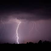 A yellow thunderstorm warning has been issued by the Met Office to cover parts of Lancashire