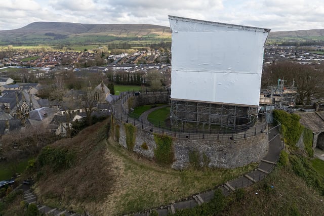 Next stage of Clitheroe Castle Norman keep restoration is under way