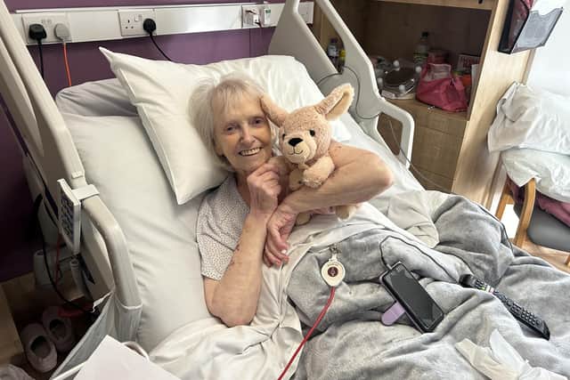 Susan was admitted to Pendleside Hospice for symptom control.