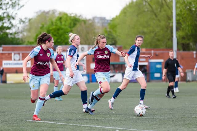 Action from Burnley FC Women's 8-0 win at West Brom