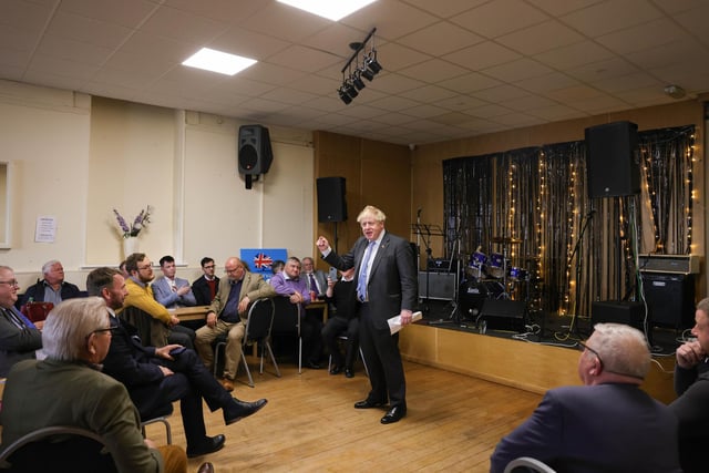 The PM at the Church and Oswaldwistle Conservative Club in Accrington. Picture by Andrew Parsons CCHQ/Parsons Media
