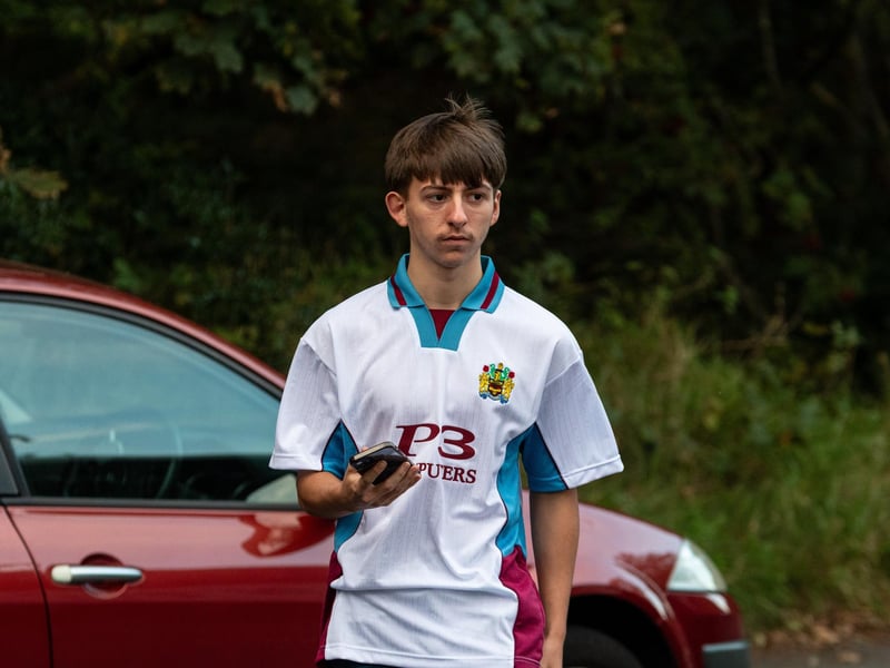 Burnley fans arrive at the Peninsula Stadium for the Carabao Cup tie with Salford City. Photo: Kelvin Lister-Stuttard