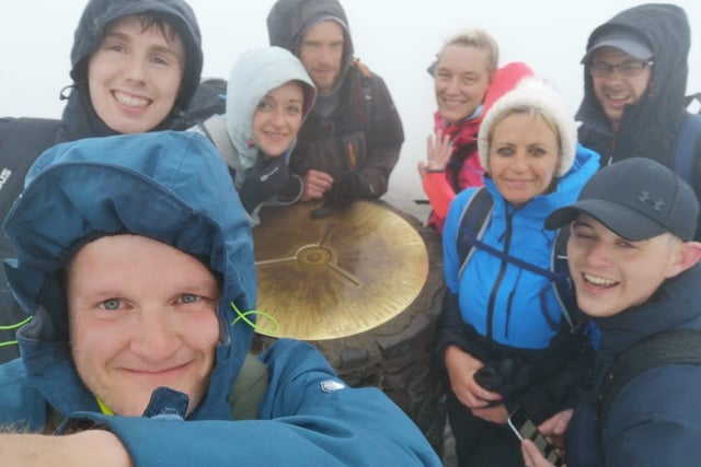 Pendleside Hospice fundraisers facing bleak, wet weather to support the charity.