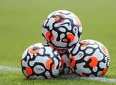 Nike Strike Aerowsculpt Official Premier League match ball. (Photo by Lewis Storey/Getty Images)