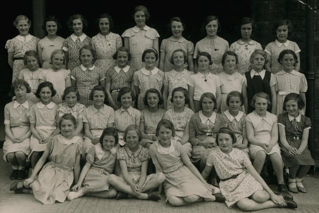 Coal Clough Girls School Form 2a (1938-1939). Credit: Lancashire County Council