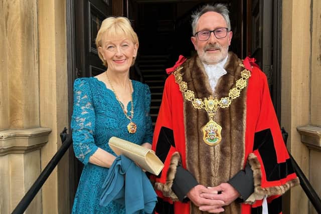 The new Mayor and Mayoress of Pendle, Councillor Brian Newman and his wife Lynne