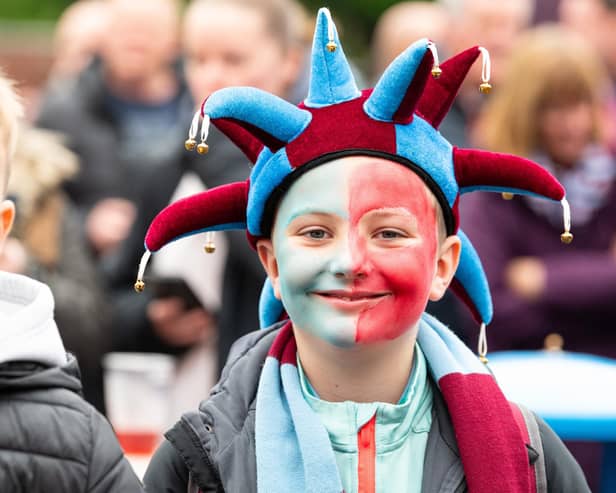 Burnley fans arrive at Turf Moor for the Premier League fixture with Newcastle United. Photo: Kelvin Lister-Stuttard