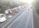 There is miles of queuing traffic and long delays on the M6 in Lancashire this morning (September 26)