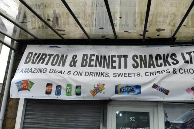 Friends Paul Bennett and Gordon Burton have gone viral on TikTok with their shop Burton and Bennett Snacks Ltd in Brierfield