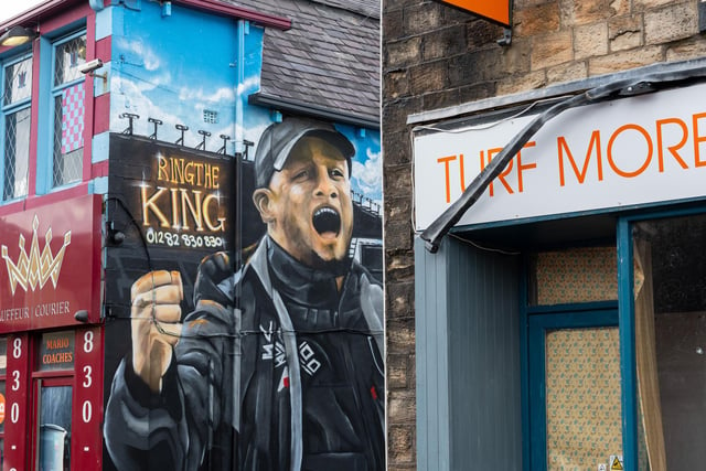 The completed mural on Kings Taxis wall featuring Vincent Kompany and the Champions of England side from 1960. Photo: Kelvin Lister-Stuttard