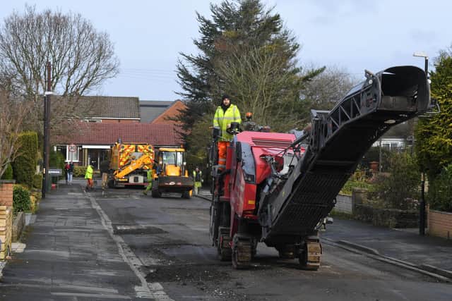 A decision on how to spend the rest of the extra cash will be taken in May and could see more full resurfacing schemes scheduled