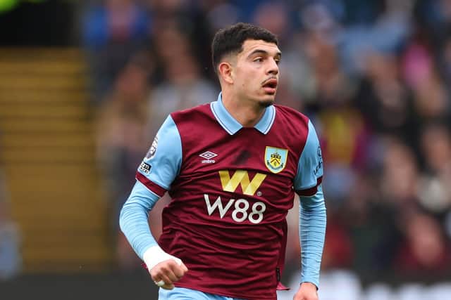 Amdouni hasn't featured at all for Burnley this season (Photo by Marc Atkins/Getty Images)