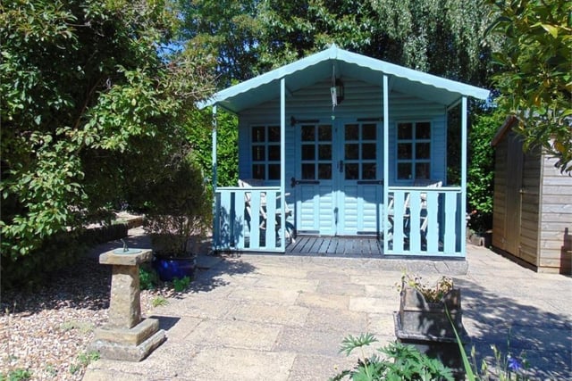 A summer house in the garden