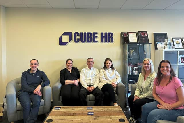 The CUBE HR team with Depher founder James Anderson (centre)