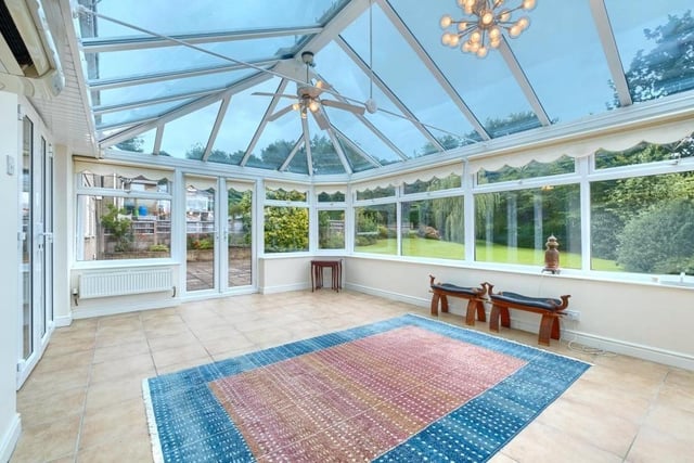 The spacious conservatory
