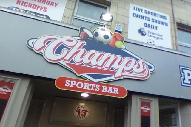 Champs Sports Bar at 89 Topping Street, Blackpool, has a Google reviews rating of 4.2 out of 5