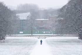 Towneley Park during the first snowfall of January 2024 in Burnley. Photo: Kelvin Lister-Stuttard