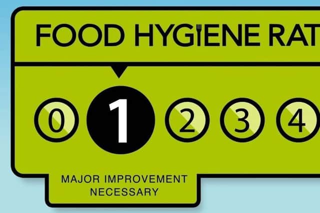 Lee Chippy received a Food Hygiene rating of one