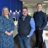 Dave Walker, Founder and MD of  24, thrid right, with far left, Rik Holden, Head of Creative, Hannah Emmett, Financial Controller and Head of Marketing Sam Keenan
