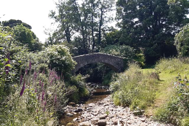 An old packhorse bridge, over Bashall Brook c/o Ribble Rivers Trust