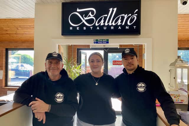 Simon Widdup, Sionny Williams and Francesco Tutrone at Ballaro'
