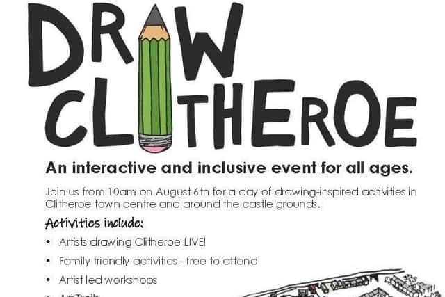 Artists of all ages and abilities are invited to take part in drawing festival Draw Clitheroe this Saturday