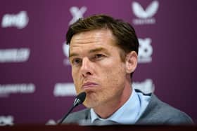 Scott Parker speaks to the media following the 0-0 draw with Bournemouth. Photo: Kelvin Lister-Stuttard