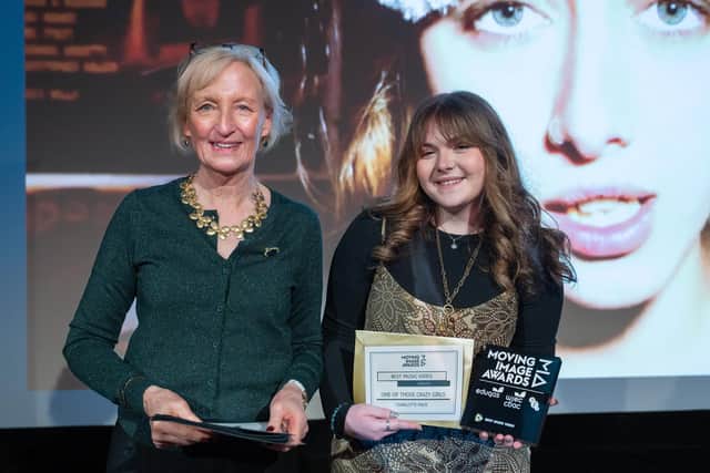 Charlotte Mack from Burnley College was awarded the top prize in the Music Video category