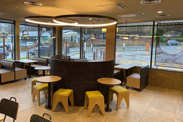 The refurbished McDonald's in Burnham Gate, Burnley