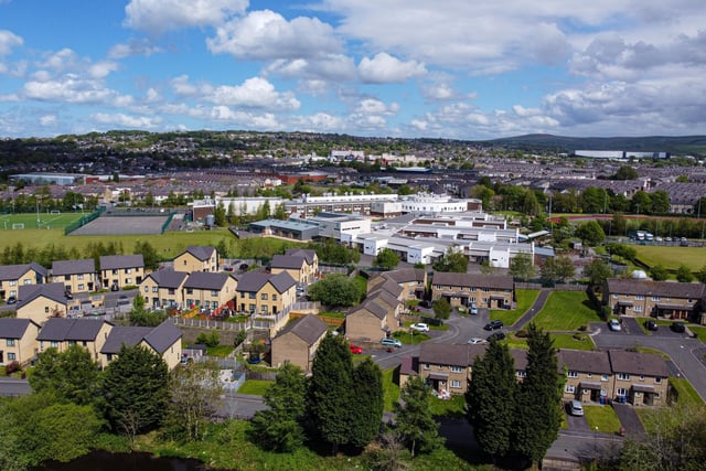 Looking out over Barden and The Sixth Form Centre, Burnley. Photo: Kelvin Stuttard