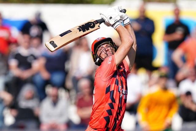 Lancashire'ss Dane Vilas is caught out during the Vitality Blast T20
