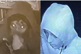 Police are looking to speak to two men after a charity shop was burgled in Burnley.