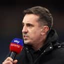 BIRMINGHAM, ENGLAND - DECEMBER 22: Gary Neville, Sky Sports presenter ahead of the Premier League match between Aston Villa and Sheffield United at Villa Park on December 22, 2023 in Birmingham, England. (Photo by Catherine Ivill/Getty Images)
