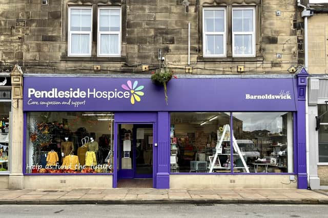 Pendleside Hospice's Barnoldswick shop.