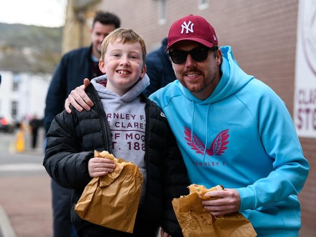 Burnley fans arrive at Turf Moor for the Premier League fixture against Brighton and Hove Albion. Photo: Kelvin Lister-Stuttard