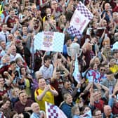 Fans lined the streets of Burnley for a glimpse of their heroes 