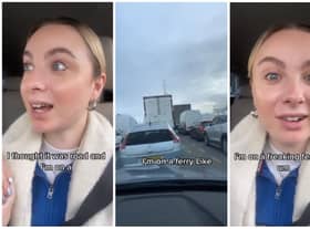 Sophie Montague, from Whalley in the Ribble Valley, took a wrong turn in London and boarded a ferry by mistake, thinking it was a bridge over the River Thames Credit: Sophie Montague @sophmontague