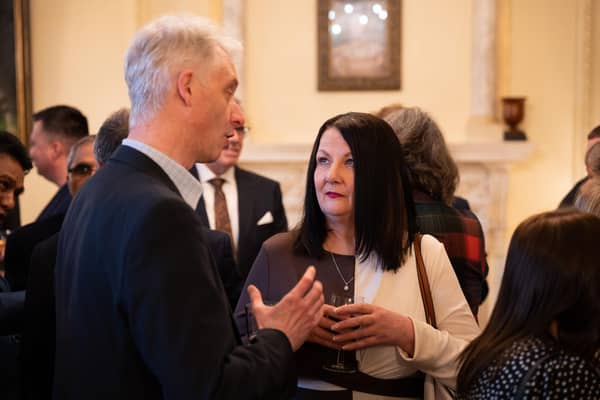 TEAM RISE project manager Sharon Lees attends the charity champions' reception at 10 Downing Street