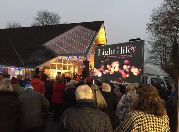 Flashback to last year’s successful Light Up A Life service at Pendleside Hospice