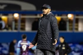 Burnley's manager Vincent Kompany gestures at the end of the match 

The EFL Sky Bet Championship - Birmingham City v Burnley - Wednesday 19th October 2022 - St Andrew's - Birmingham
