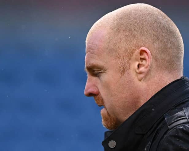 Burnley manager Sean Dyche. (Photo by LAURENCE GRIFFITHS/POOL/AFP via Getty Images)