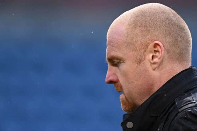 Burnley manager Sean Dyche. (Photo by LAURENCE GRIFFITHS/POOL/AFP via Getty Images)